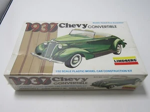 OLD LINBERG 37 CHEVY CONVERTIABLE # 2141 SEALED MODEL CAR KIT COMPLETE - Picture 1 of 1