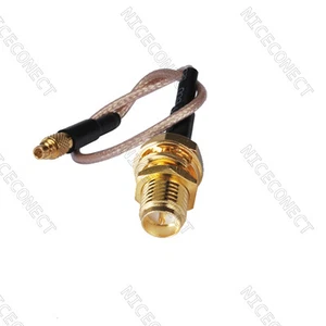 Cable recto cola de cerdo RP-SMA hembra (pin macho) macho RG316 30 cm - Imagen 1 de 2