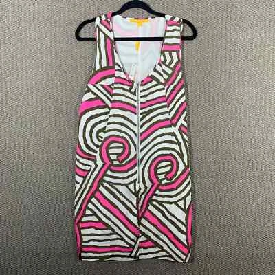 Vestido para mujer Walter By Walter Baker talla grande rosa a rayas sin mangas cremallera frontal Foto 1 de 4