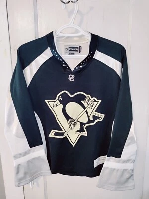 Camiseta deportiva de hockey Reebok NHL para mujer talla mediana Pittsburgh Penguins Foto 1 de 4