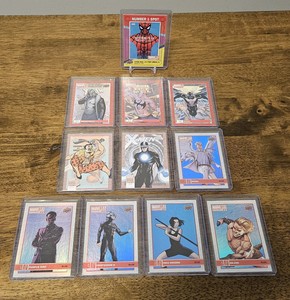 Upper Deck Marvel Annual 2021-22 Set Spider-Man Sabretooth Iron Fist Hologram 