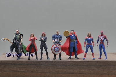 1/43 1/64 1/87 Miniaturas Capitán América Bruja Escarlata Loki Escena Utilería Figuras Foto 1 de 4