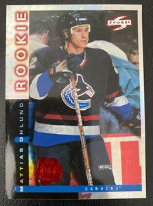 1997-98 Score Artist Proof Mattias Ohlund #63 Vancouver Canucks Rookie