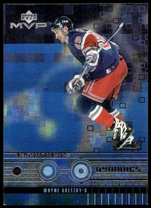 1999 UPPER DECK MVP WAYNE GRETZKY D13 MINT DYNAMICS HOCKEY NEW YORK RANGERS