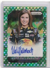 2016 Panini Prizm Kate Dallenbach Green Flag Prizm Auto Card 20/25