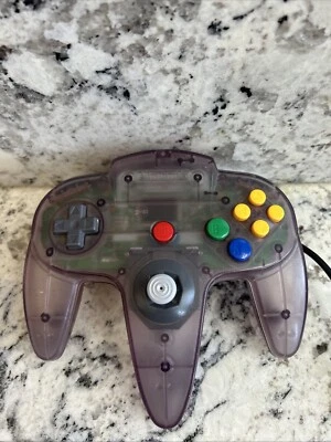 Controlador Nintendo 64 N64 Oficial OEM Transparente Atomic Purple (Stick Drifts) Foto 1 de 4
