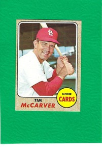 1968 Topps #275 Tim McCarver Cardinals MINT High Grade Beauty!  