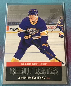 2021-22 UD Series 1 Debut Dates #DD-4 Arthur Kaliyev - Los Angeles Kings