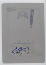 2011 Bowman Chrome Printing Plate Black 1/1 Chris Okey #18U-17 Auto 0t3