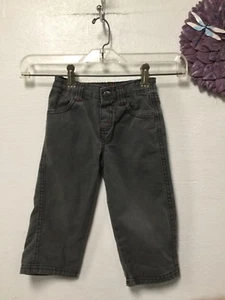 Baby Boys Pants Size 18 Months Gray Elastic Back Four Pockets 129 - Picture 1 of 4