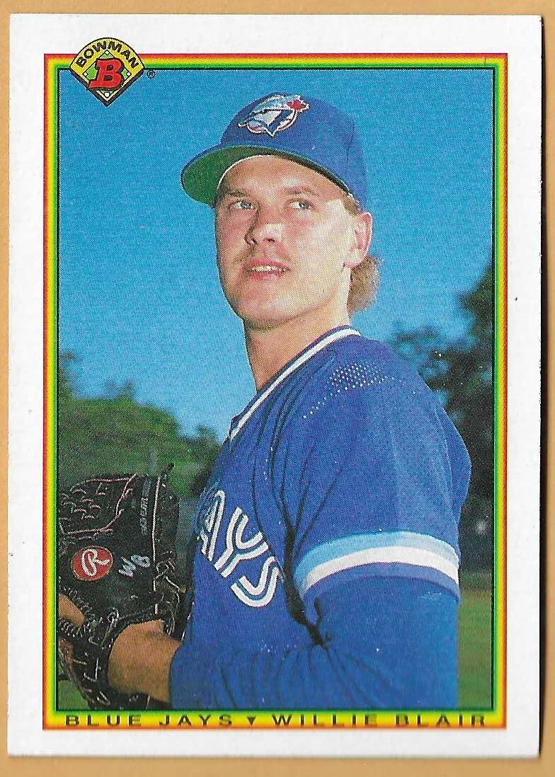 WILLIE BLAIR TORONTO BLUE JAYS #504 - BOWMAN NM-MT 1990