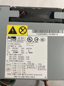 AcBel API4PC51 225W Power Supply IBM 24R2585 24R2584 Pin PSU @MB27 - Picture 1 of 4