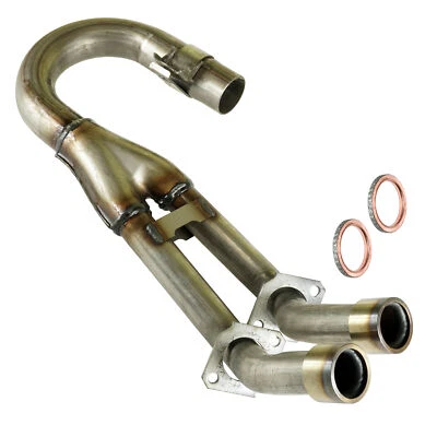 Exhaust Pipe W/ Gaskets for Yamaha Rhino 660 YXR660 YXR 660 2004 2005 2006 2007 - Image 1 of 4