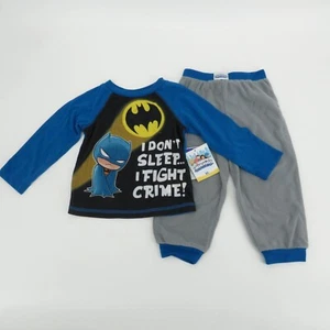 DC Super Friends Kleinkind Jungen Batman Pyjama Set 2T Neu mit Etikett - Bild 1 von 5