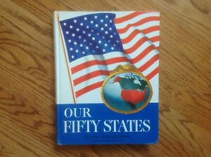 Our Fifty States - By Earl Miers - 1961 Twarda okładka U.S History Book Vintage
