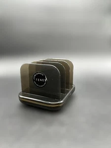 Vintage Tenex 200 Klasse Mini Sortierer Schreibtisch Ablage Schwarz Modernist Made in USA - Bild 1 von 11