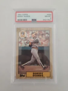 1987 Topps - #320 Barry Bonds (RC) PSA 8 - Bild 1 von 2