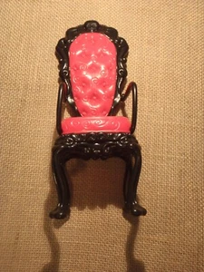 Muebles de silla originales Monster High negro rosa - Imagen 1 de 4