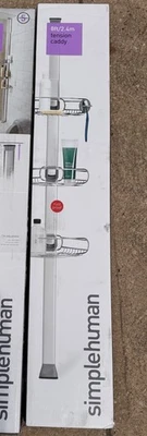 Carrito de tensión Simplehuman 5-8 pies aluminio reforzado venta al por menor: $120 nuevo en caja Foto 1 de 4