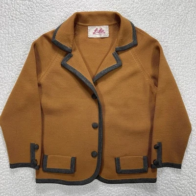 Blazer de punto de lana Lisabella de colección para mujer 12 Hong Kong años 60 mod indie retro boho Foto 1 de 4