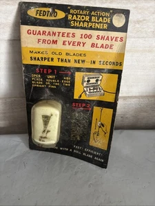 NUOVO Pull String Rasoio Affila Lama Marca Fedtro Vintage - Foto 1 di 2