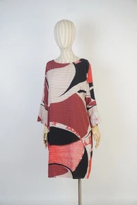 Vestido de Seda Emilio Pucci Hecho en Italia Talla 40 (IT) Estampado Geométrico Forrado - Imagen 1 de 19