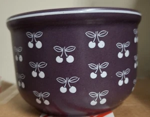 Vintage Waechtersbach lila Zuckerdose mit weißen Kirschen - Bild 1 von 3