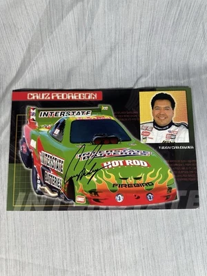 罕见 Cruz Pedregon 签名促销 Csrd 5.5x8.5 赛车滑稽汽车 — 第 1/3 张图片