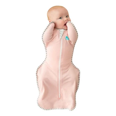 Love to Dream Swaddle UP 婴儿睡袋,1.0 TOG,粉色,5-8.5 磅,新生儿自我 — 第 1/4 张图片