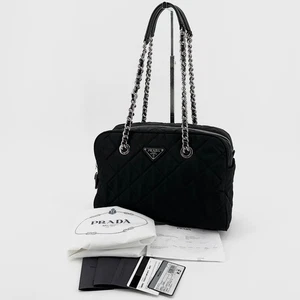 Prada Sac à bandoulière en nylon réputé avec chaîne 1BB903 148468096 - Picture 1 of 9