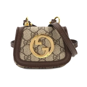 GUCCI Interlocking G Blondie Tarjetero Bolso de Hombro GG Supreme Lona 90273676 - Imagen 1 de 11
