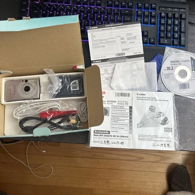 Canon PowerShot SD1000 Digital ELPH Silver 7.1 MP Camera Battery Charger TESTED - Image 1 of 4