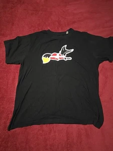Camiseta gráfica Akoo 2XL para hombre negra con logotipo de lobo ropa de calle informal hip hop algodón - Imagen 1 de 7