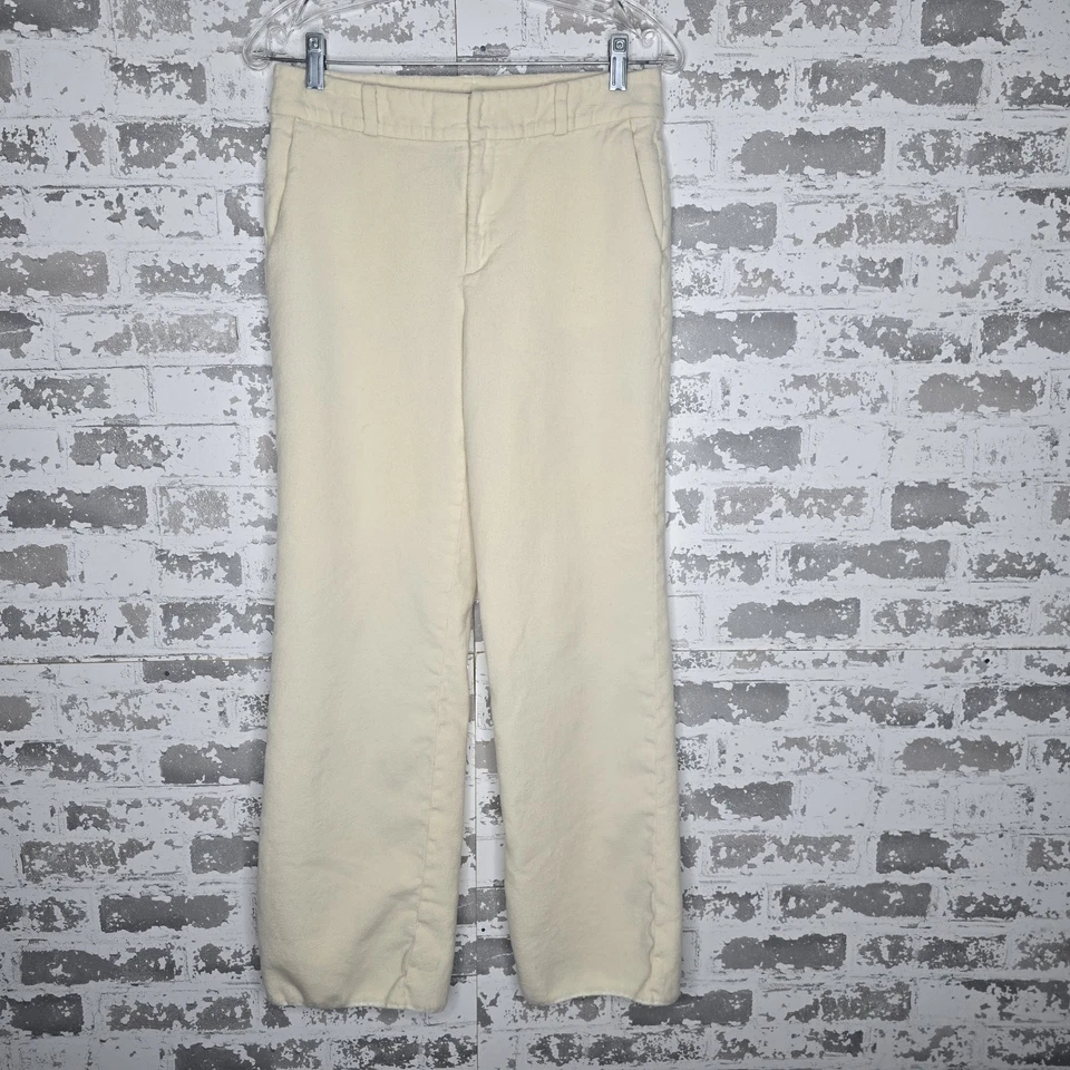 Pantalones Lauren Ralph Lauren 100 % lana para mujer 12 cáscaras de huevo pierna recta cómodos suaves Foto 1 de 4