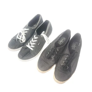 Ked's Paket 2 Ortholite hell/dunkelgraue niedrige Damen-Sneaker Größe 6 - Bild 1 von 9