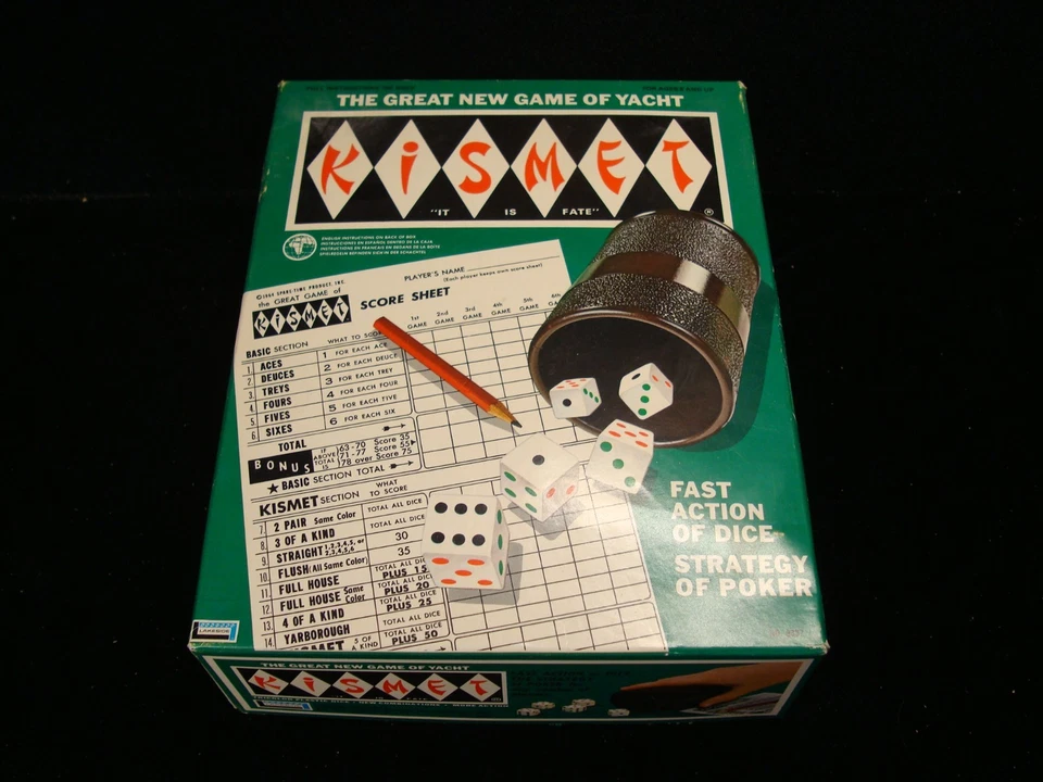 Vintage 1970 KISMET Dice Game BY Lakeside Industries #8337 - Image 1 of 2