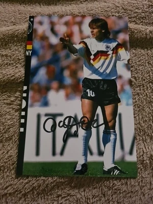 Unikat. Originales. Autogramm. Olaf Thon. Schalke 04.  WM 1990. Fussball. Bayern - Bild 1 von 2