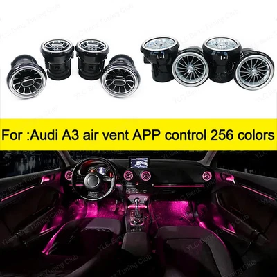 Luz ambiental LED de 256 colores para Audi A3 S3 RS3 8V 8Y 8P 2004-2020 coche  Foto 1 de 4