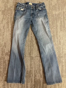 BKE Jeans Damen 30x33,5 blau West Stitch Bootcut Stretch bestickt Taschen - Bild 1 von 10