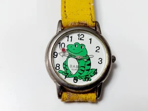 Orologio da Polso Bambino Baby By Rene Valentin 1996 Rana Rospo Vintage Guasto - Foto 1 di 9