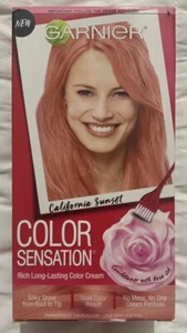 Garnier Color Sensation Hair Color Cream California Sunset 7.26 Corral Pink - Picture 1 of 12