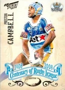 2008 GOLD COAST TITANS NRL Card PRESTON CAMPBELL Centenary - Picture 1 of 2