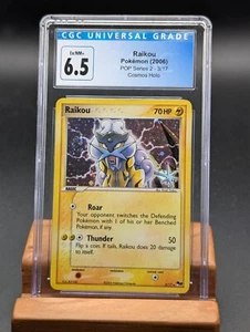 2006 Pokemon POP Series 2 Raikou Holo #3 CGC 6.5 - Picture 1 of 2
