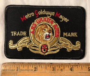 Vintage MGM Movie Studio Patch Metro Goldwyn Mayer Trade Mark Lion Logo - Picture 1 of 2