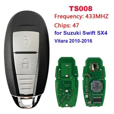 Replacement for Suzuki Sx4 2014-2018 Smart Keyless Remote key TS008 315Mhz ID47 — 第 1/4 张图片