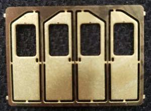GMDD Wide Cab Rear Doors (4/kit) HO Railflyer Model Prototypes Etch Brass USA - Picture 1 of 3