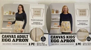 Darice Canvas Egg Aprons- 1 Kids, 1 Adult - Picture 1 of 6