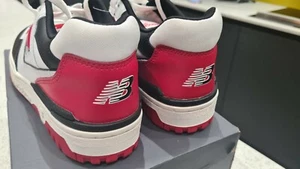 New Balance 550 Team Red White & Black UK 8.5 US 9🔥 FREE POST, rare colour, new - Picture 1 of 9
