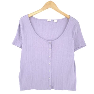Levi's Women Blouse Top Purple Cotton Np1 Size XL - Picture 1 of 8