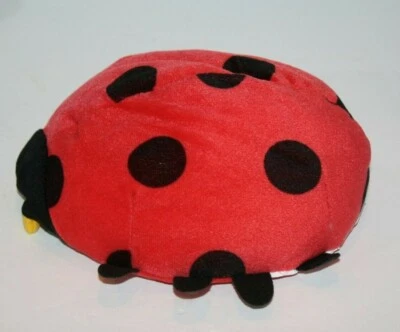 Red Ladybug Baby Mirror Stuffed Insect Lady Bug 9" Plush Soft Toy Black Dots - Image 1 of 4